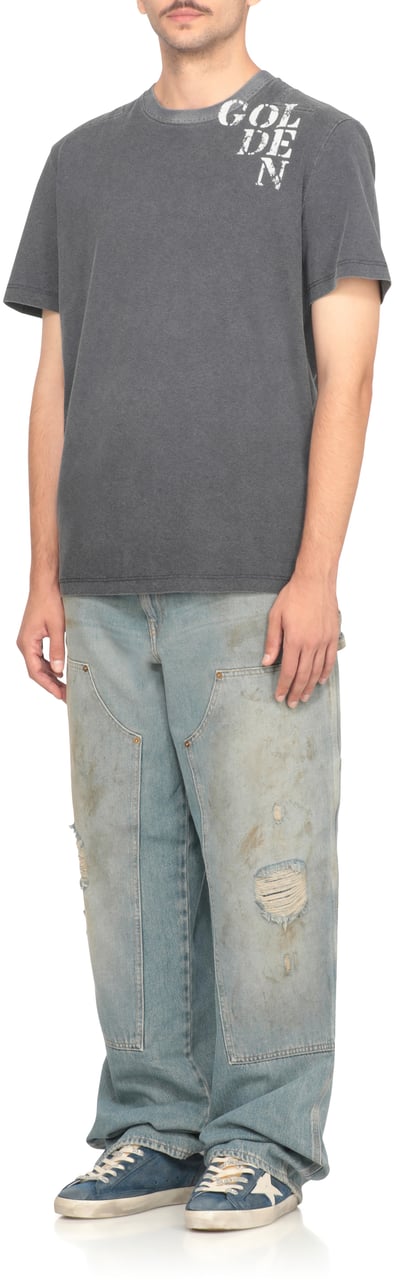 Golden Goose T-Shirts And Polos Blue Blauw