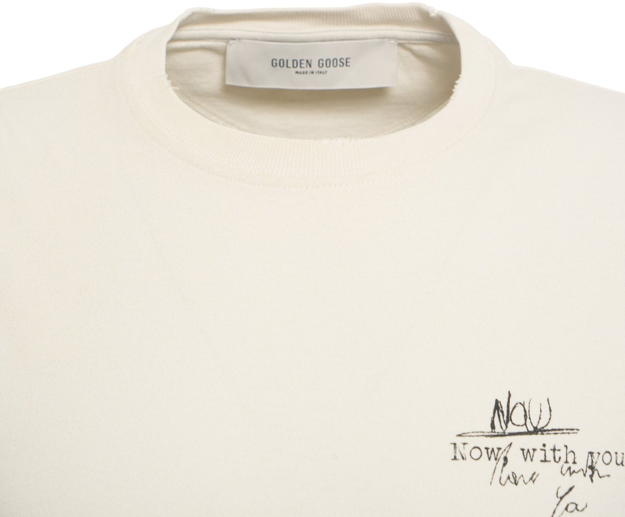 Golden Goose T-shirt with print Wit