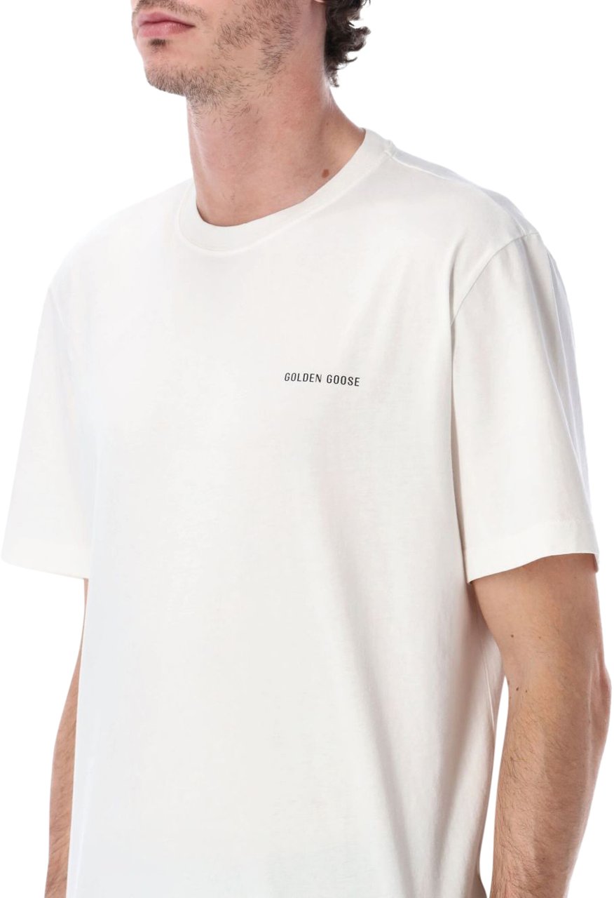 Golden Goose T-Shirts And Polos Vintage White Wit