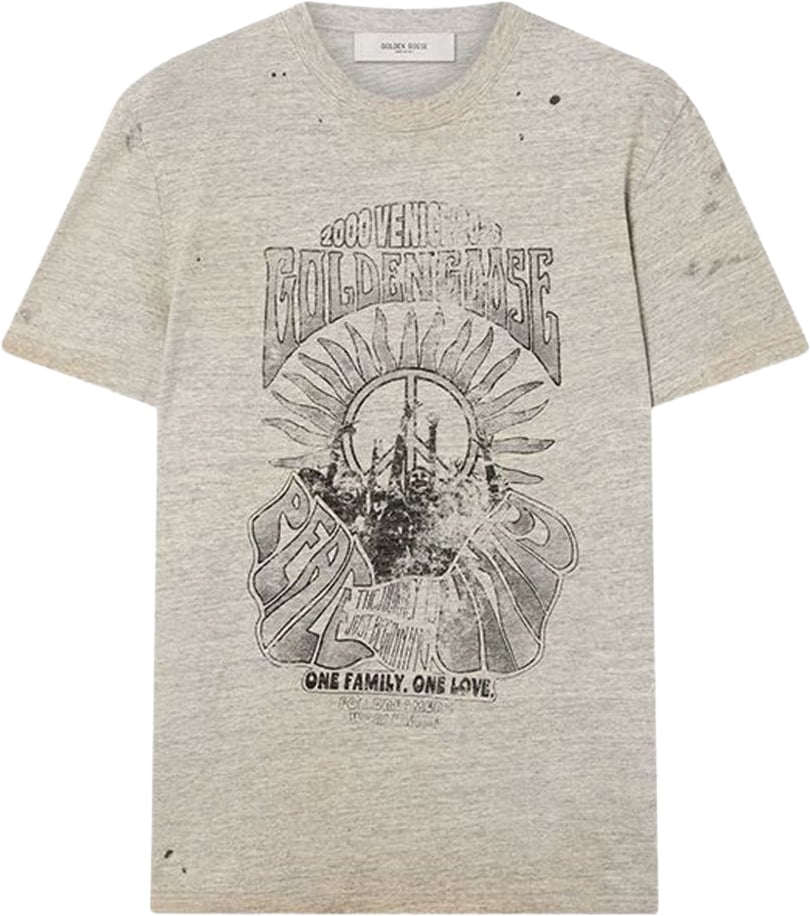 Golden Goose T-Shirts And Polos Grey Lichtgrijs