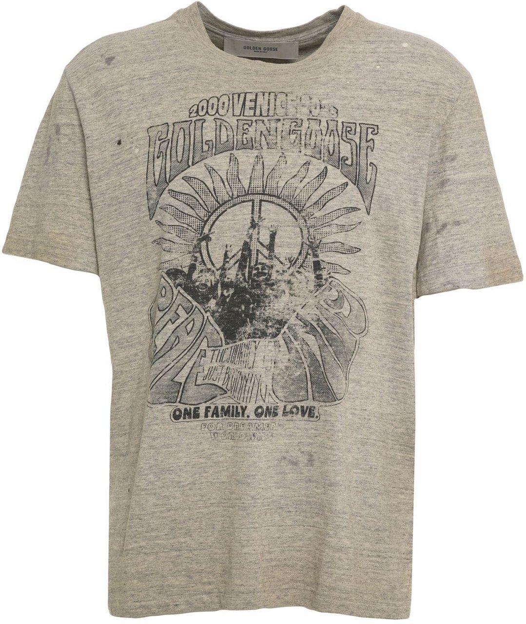 Golden Goose T-shirt with print Grijs