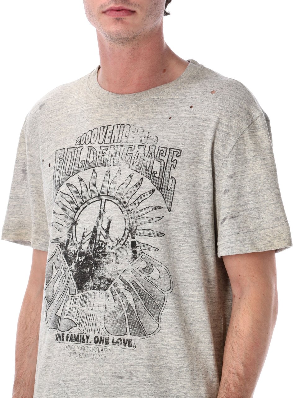 Golden Goose Golden Goose vintage print cotton t-shirt Grijs
