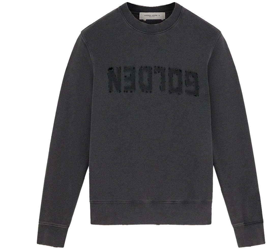 Golden Goose Golden M's Regular Sweatshirt Grijs