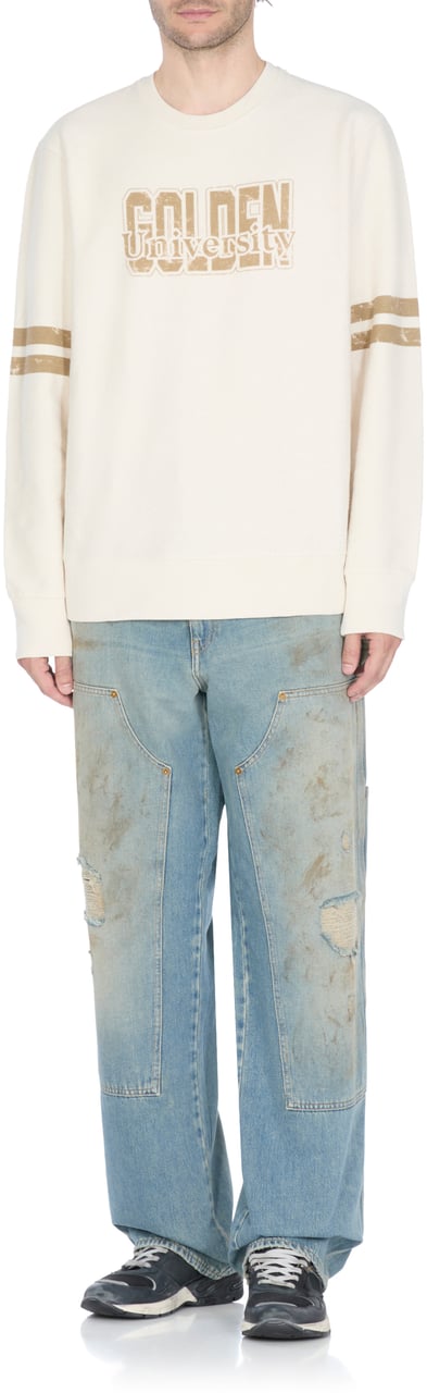 Golden Goose Sweaters Ivory Wit
