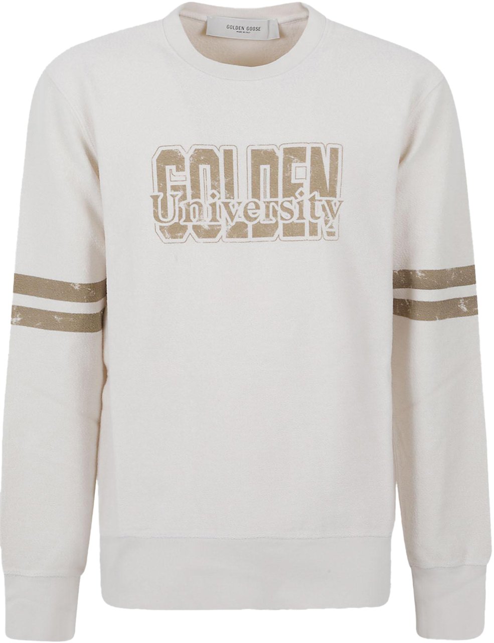Golden Goose Journey M's Crew Neck Sweatshirt Reverse Side Wit