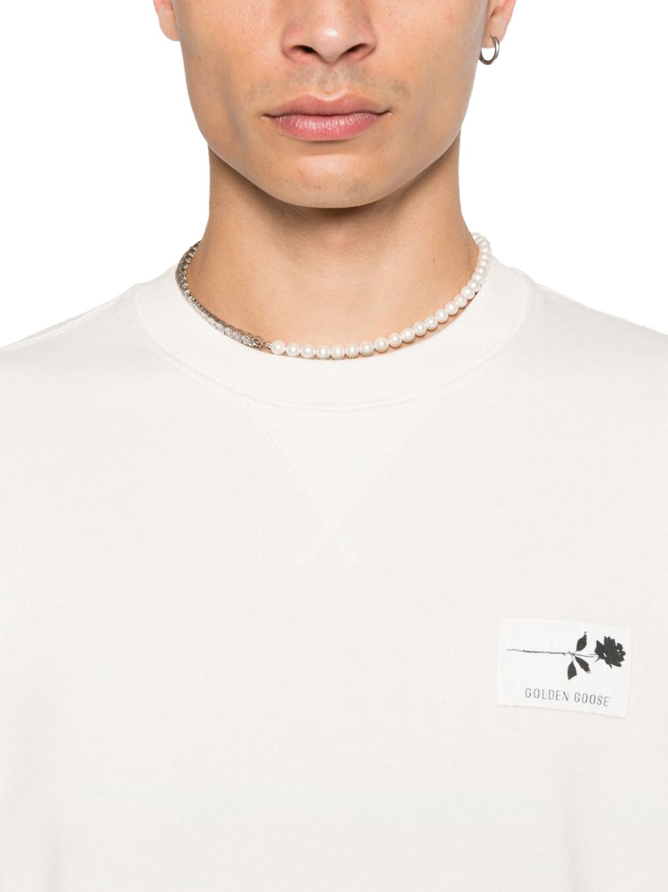 Golden Goose Sweaters White Wit