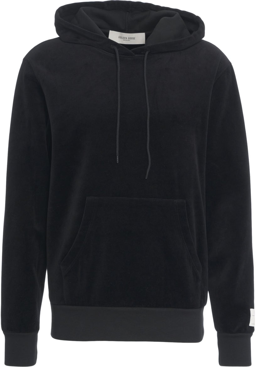 Golden Goose Chenille hoodie Zwart