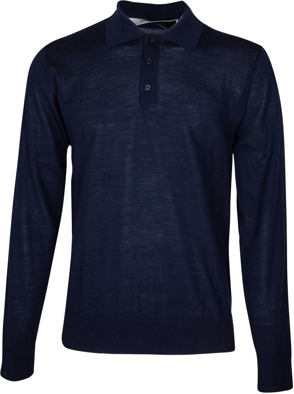Golden Goose Wool long-sleeved polo shirt Blauw