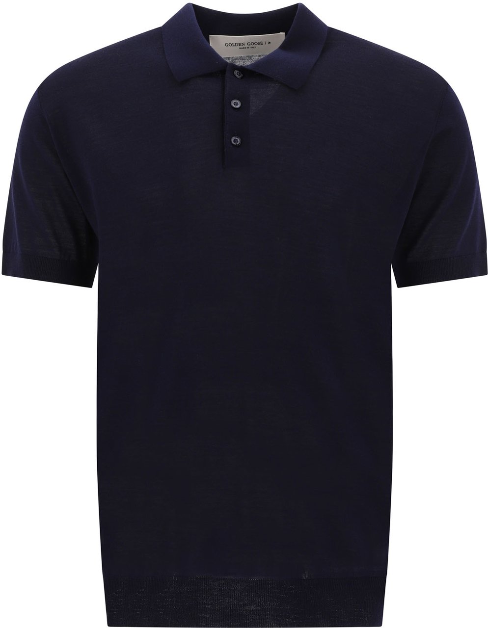 Golden Goose Merino wool polo shirt Zwart