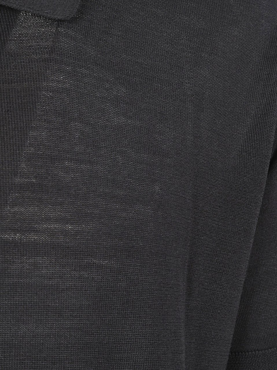 Golden Goose Fine Knit Polo Shirt Zwart