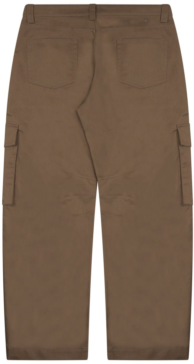 Golden Goose Relaxed Fit Cargo Pants With Signature Logo Bruin