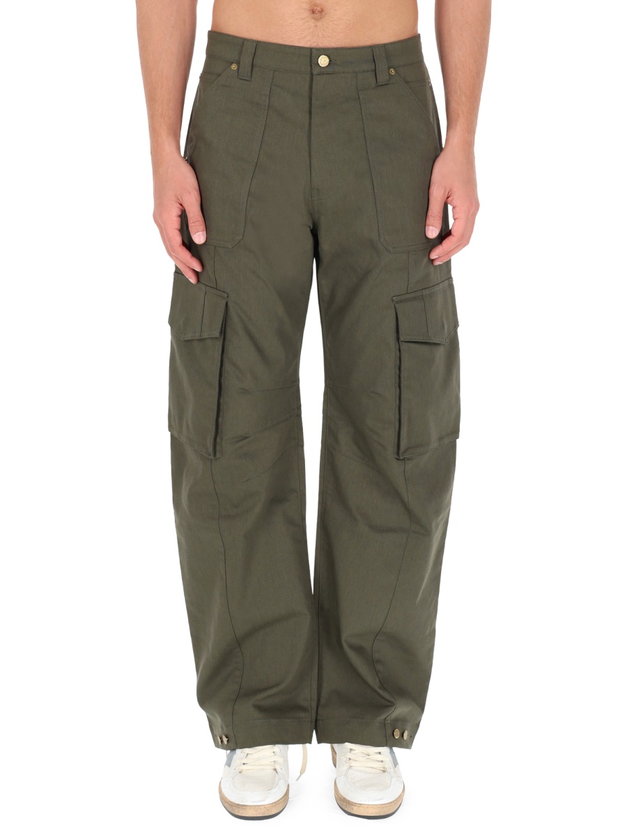 Golden Goose Relaxed Multi Flap Pockets Cargo Pants Grijs