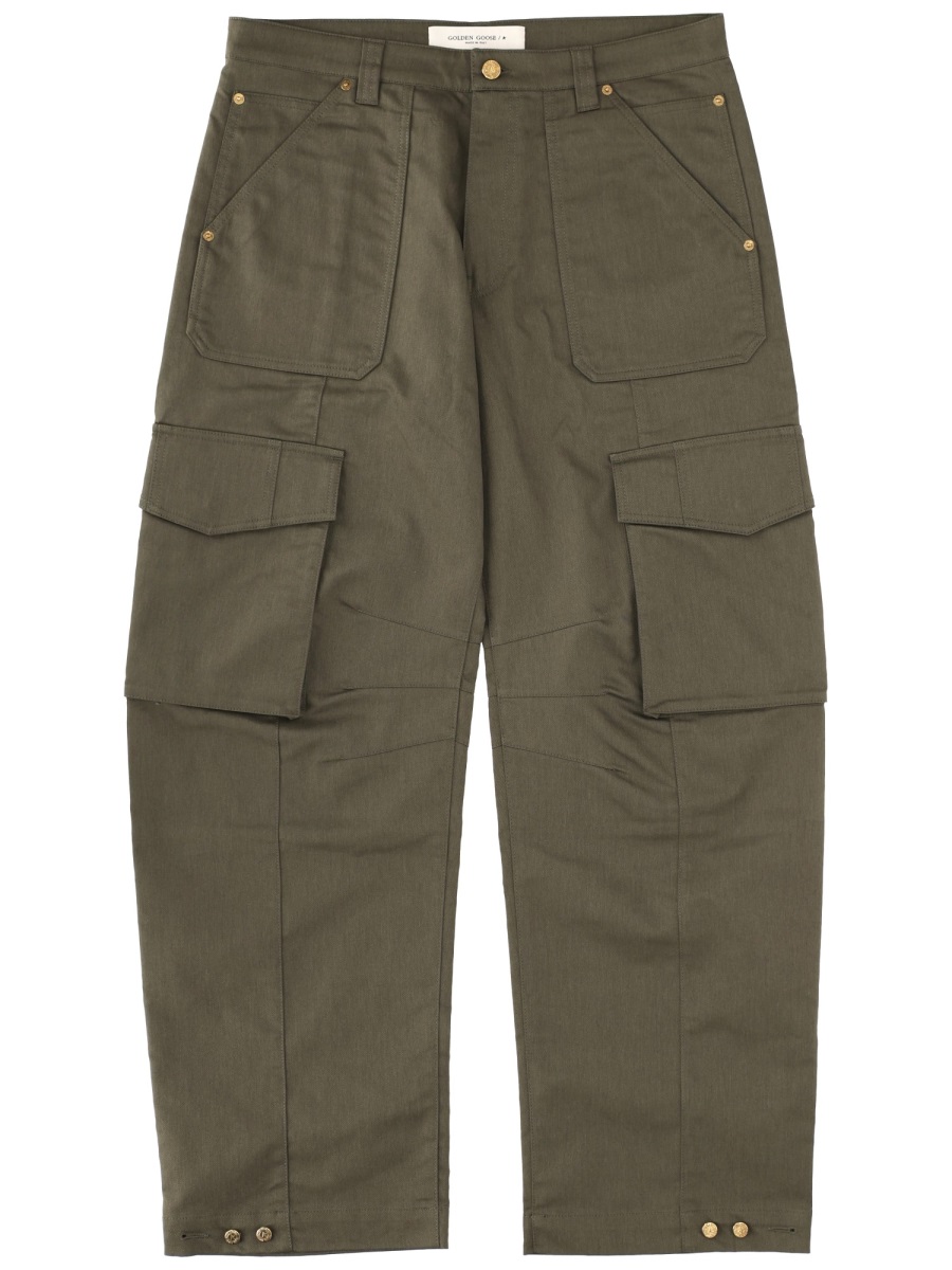 Golden Goose Relaxed Multi Flap Pockets Cargo Pants Grijs