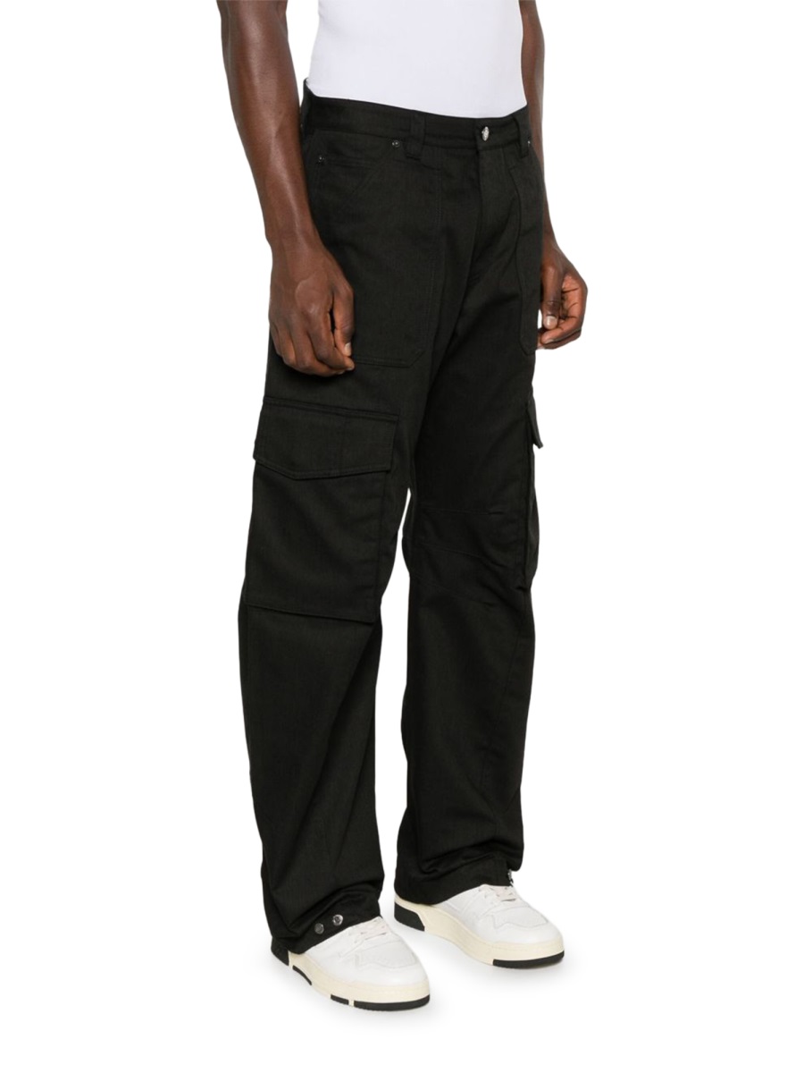 Golden Goose Cargo Cotton-Blend Flap Pockets Pants Zwart