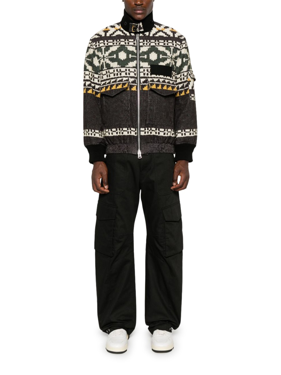 Golden Goose Cargo Cotton-Blend Flap Pockets Pants Zwart