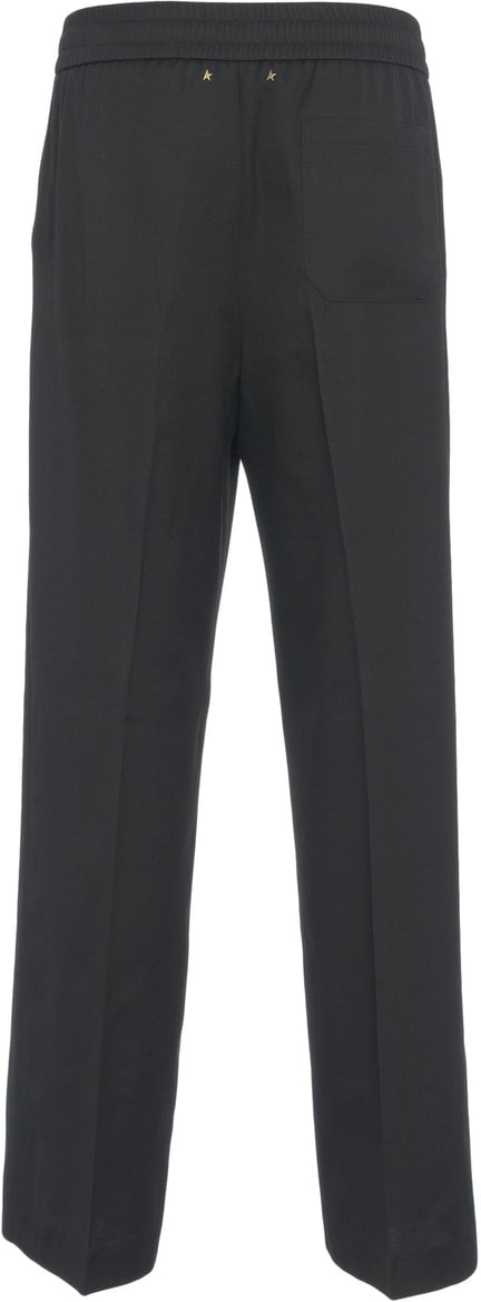 Golden Goose Pants with elastic waistband Zwart