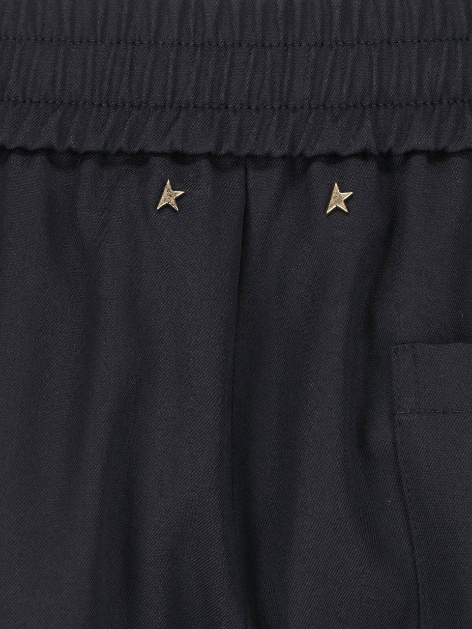 Golden Goose Black Virgin Wool Star Sweatpants Zwart