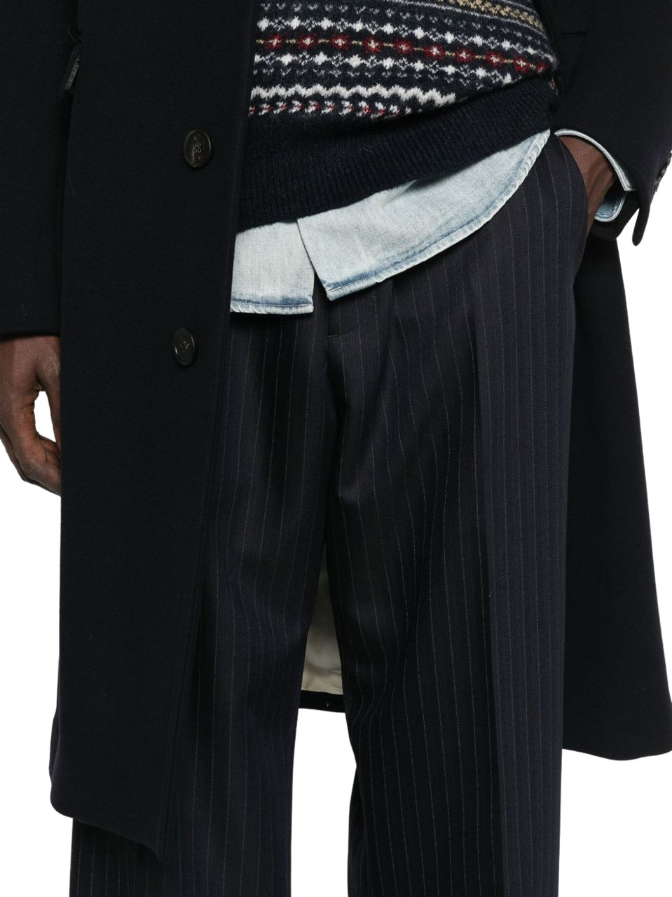 Golden Goose Trousers Blue Blauw
