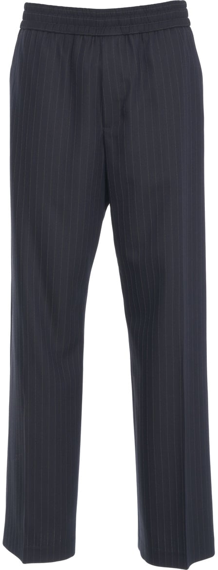 Golden Goose Trousers with pinstripes 'Lennon' Blauw