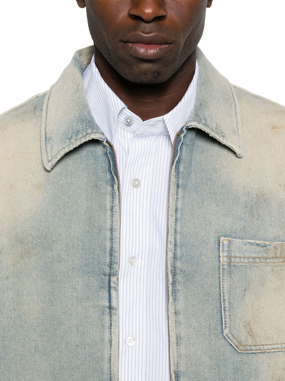 Golden Goose Coats Clear Blue Blauw