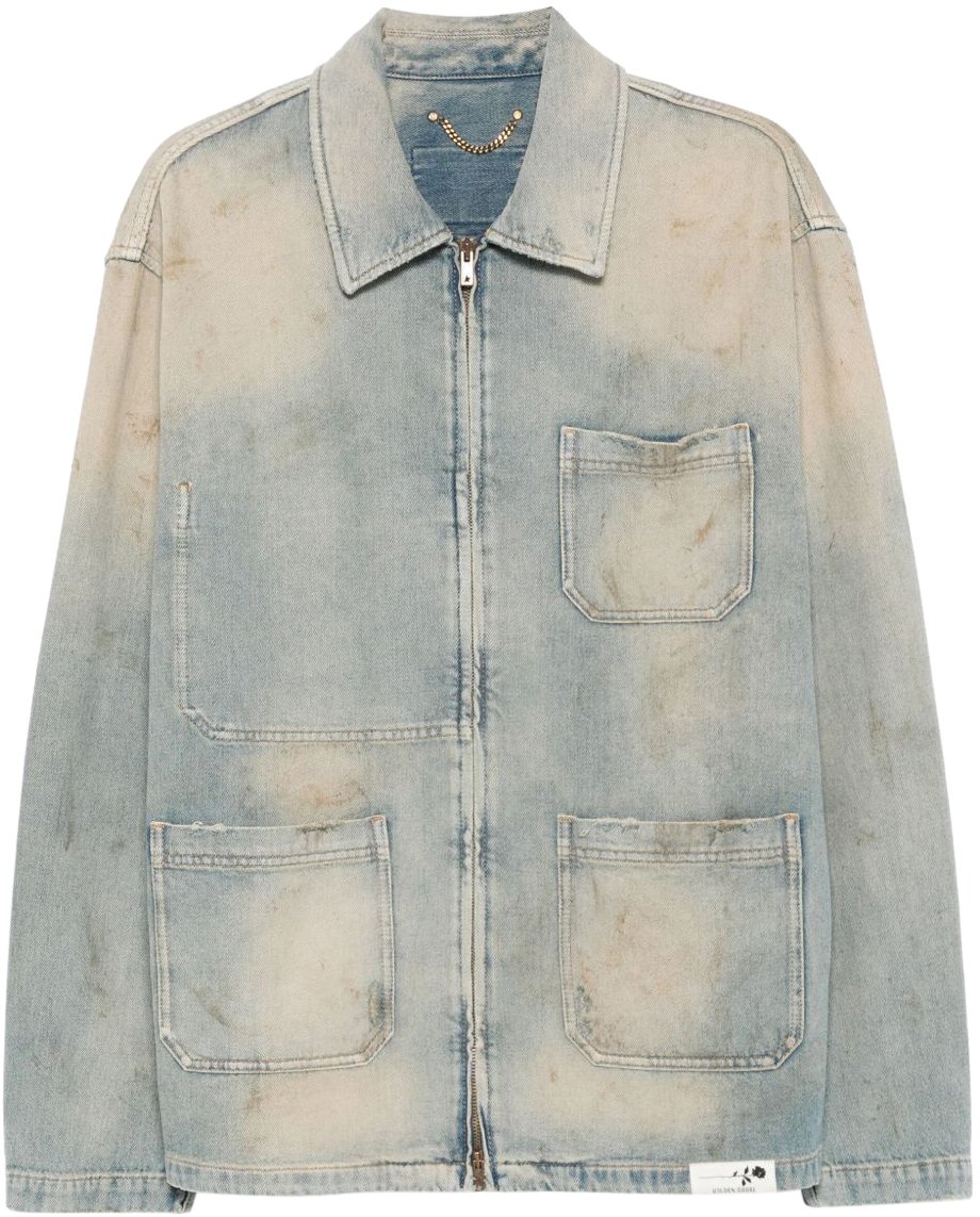 Golden Goose Coats Clear Blue Blauw