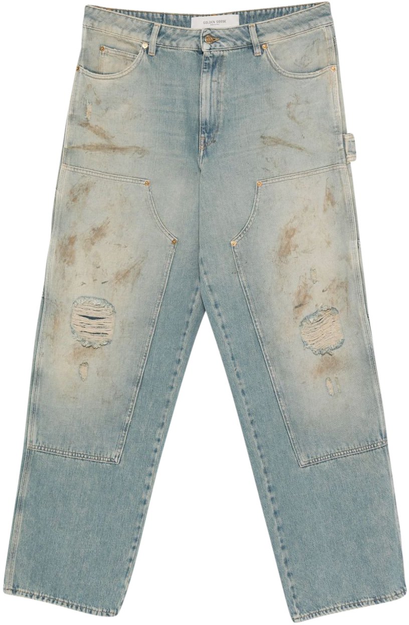 Golden Goose Jeans Clear Blue Blauw