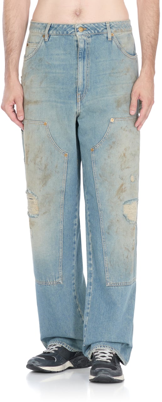 Golden Goose Jeans Light Blue Blauw