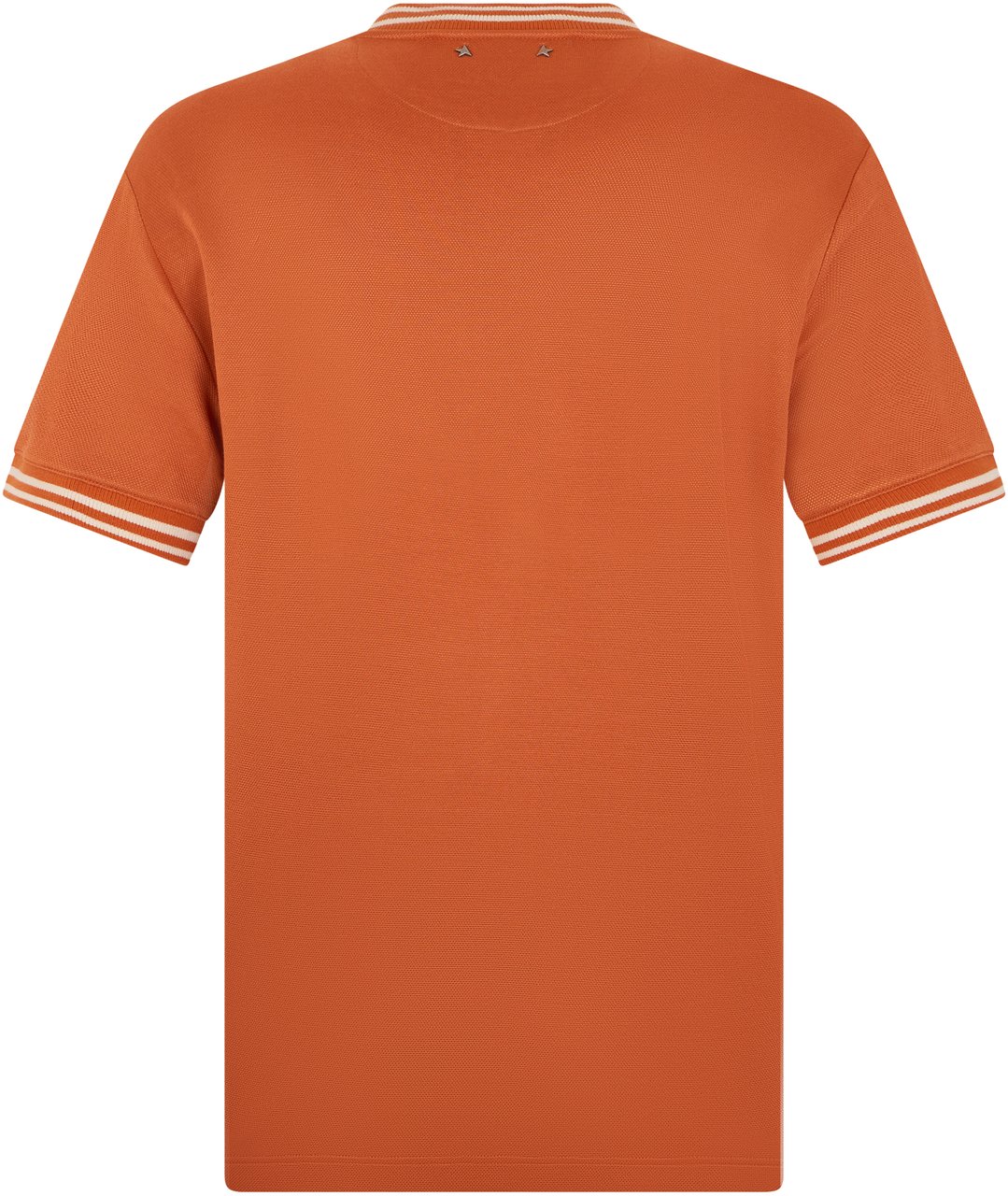Golden Goose Short Sleeve T-shirt in Piqué Oranje