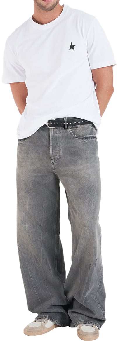 Golden Goose Loose fit jeans 'Parker' Grijs