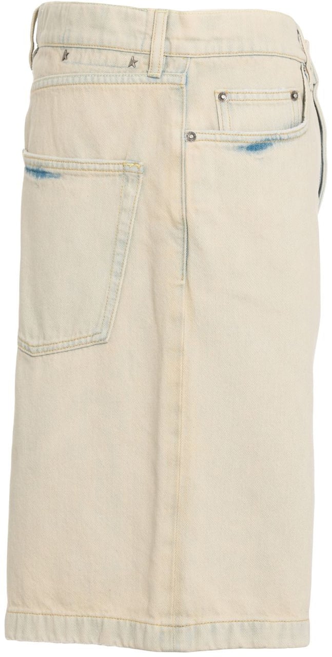 Golden Goose Denim bermuda shorts 'Phillip' Blauw