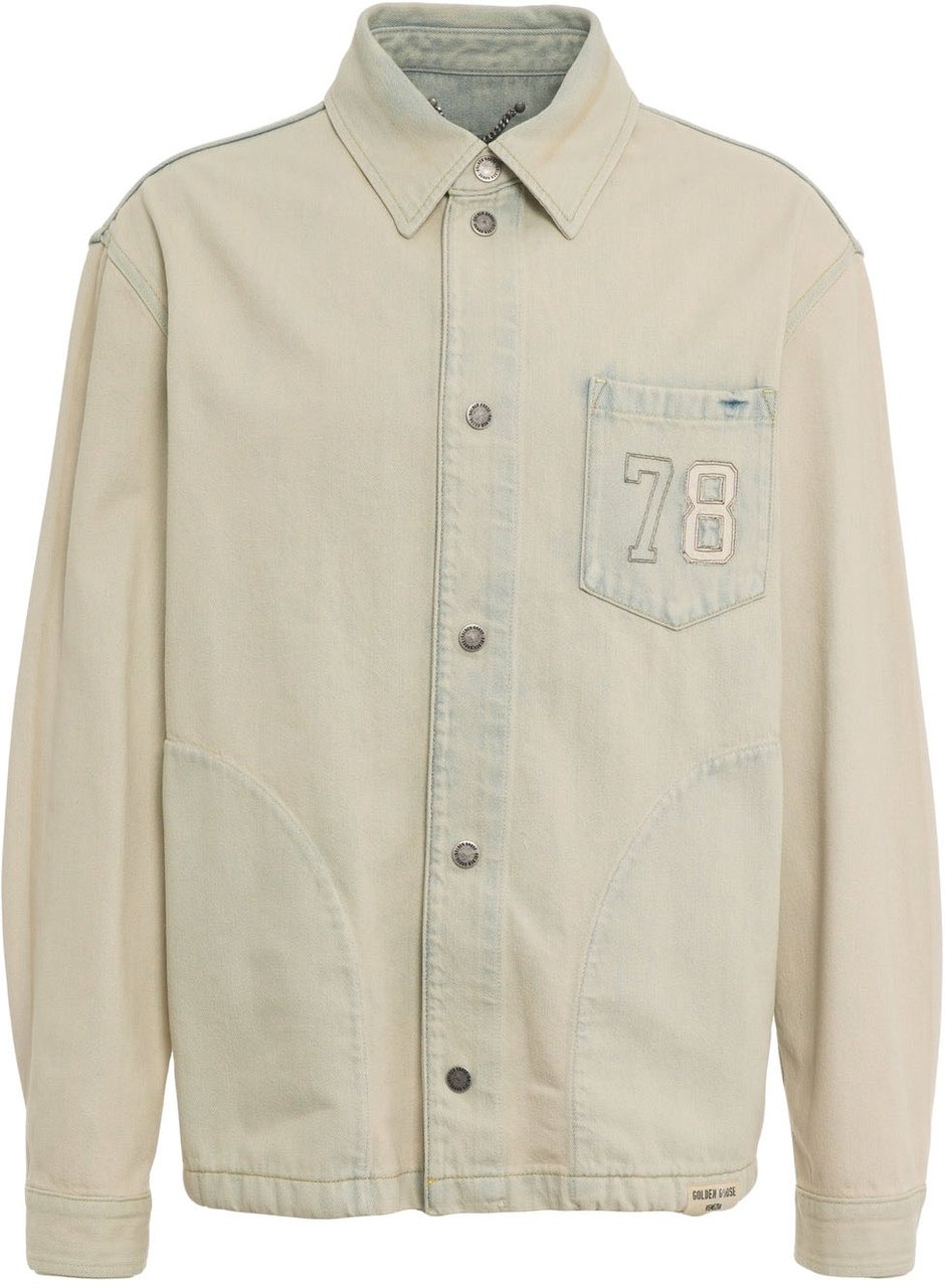 Golden Goose Denim overshirt Blauw