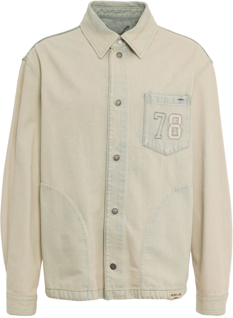 Golden Goose Denim overshirt Blauw