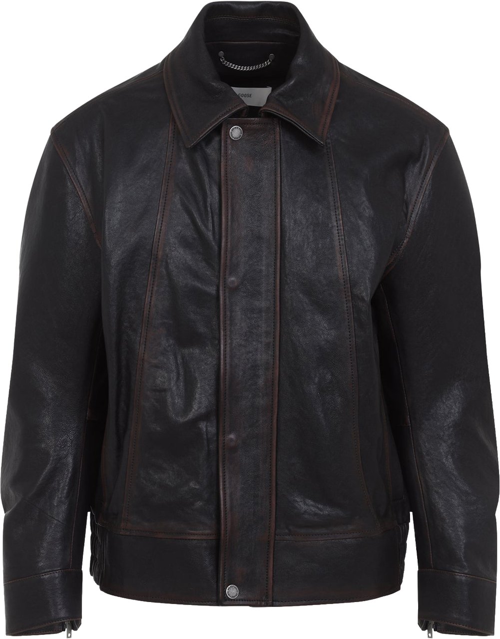 Golden Goose Golden Goose Prince Nappa Leather Bomber Jacket Divers