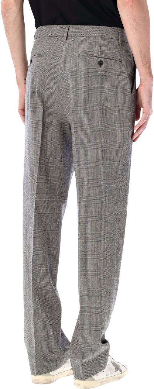 Golden Goose Formal Pant Prince Of Wales Grey Check Grijs