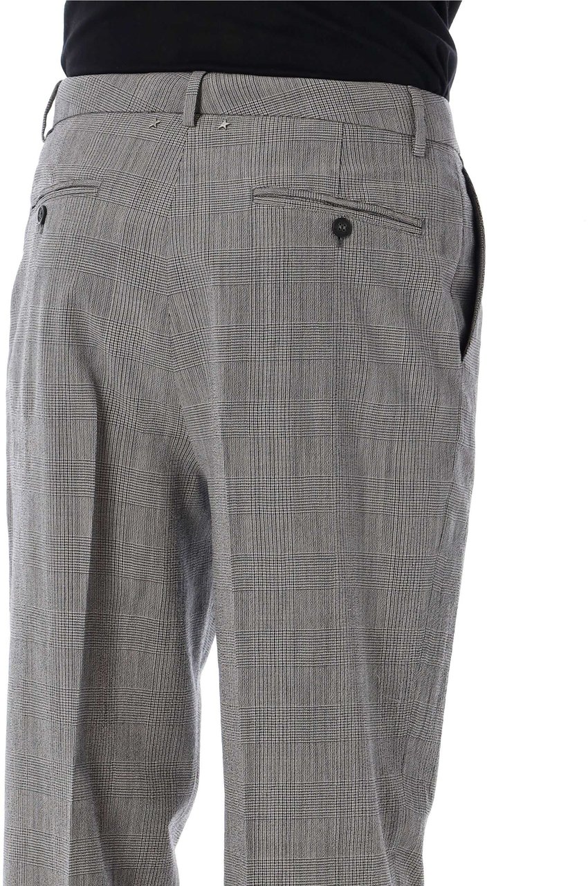 Golden Goose Formal Pant Prince Of Wales Grey Check Grijs