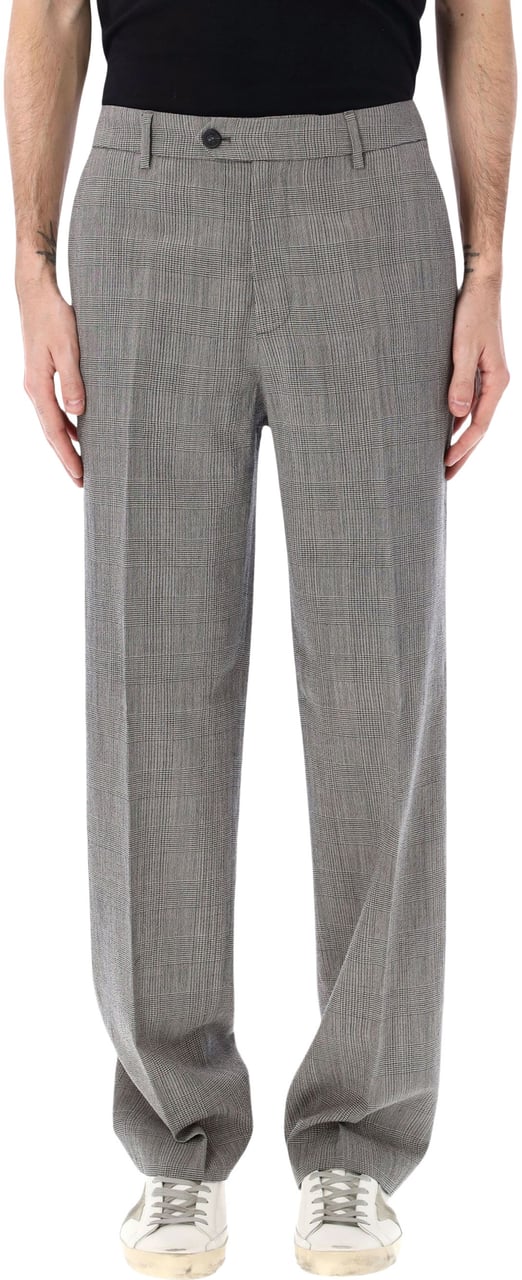 Golden Goose Formal Pant Prince Of Wales Grey Check Grijs