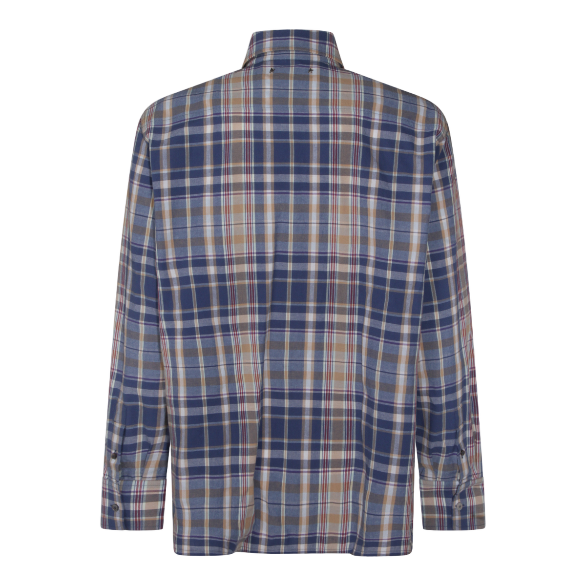 Golden Goose Tailored Fit White Shirt with Button-Down Front Wit