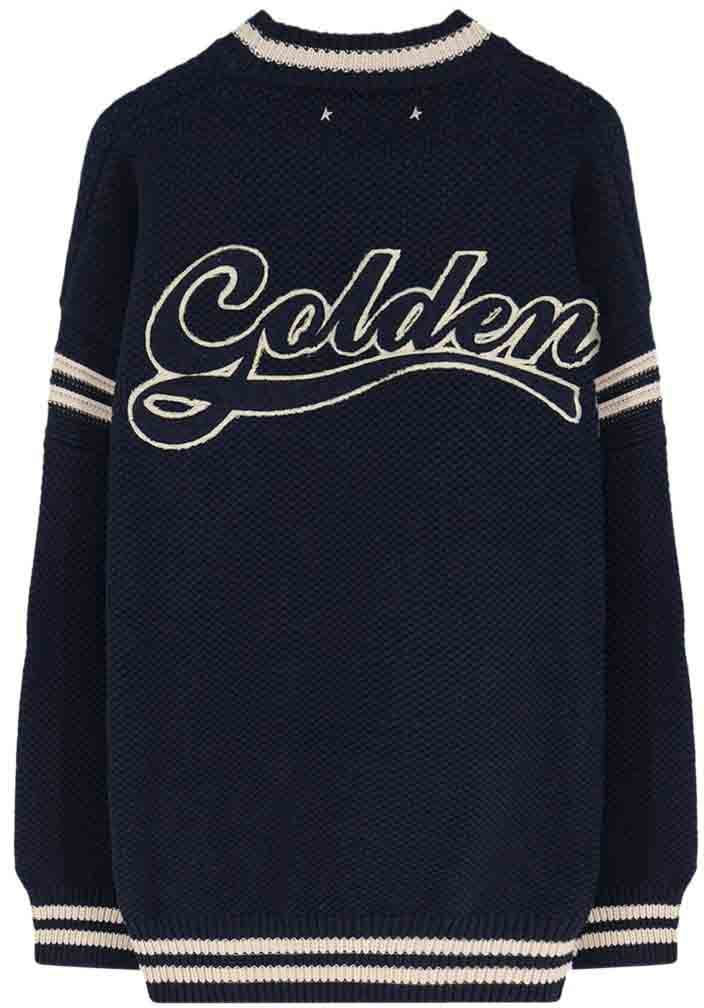 Golden Goose Sweaters Ink Navy