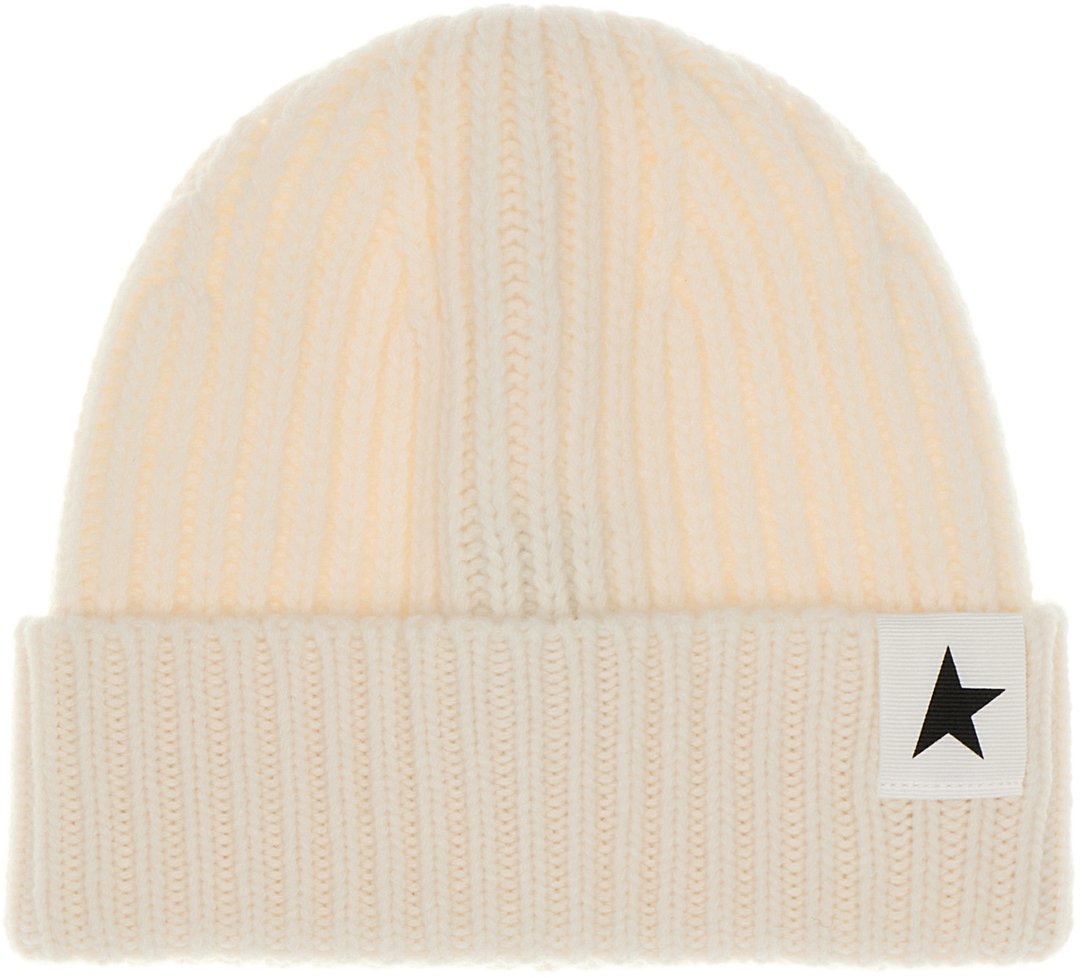 Golden Goose Golden Goose Sand wool Damian beanie hat Neutraal