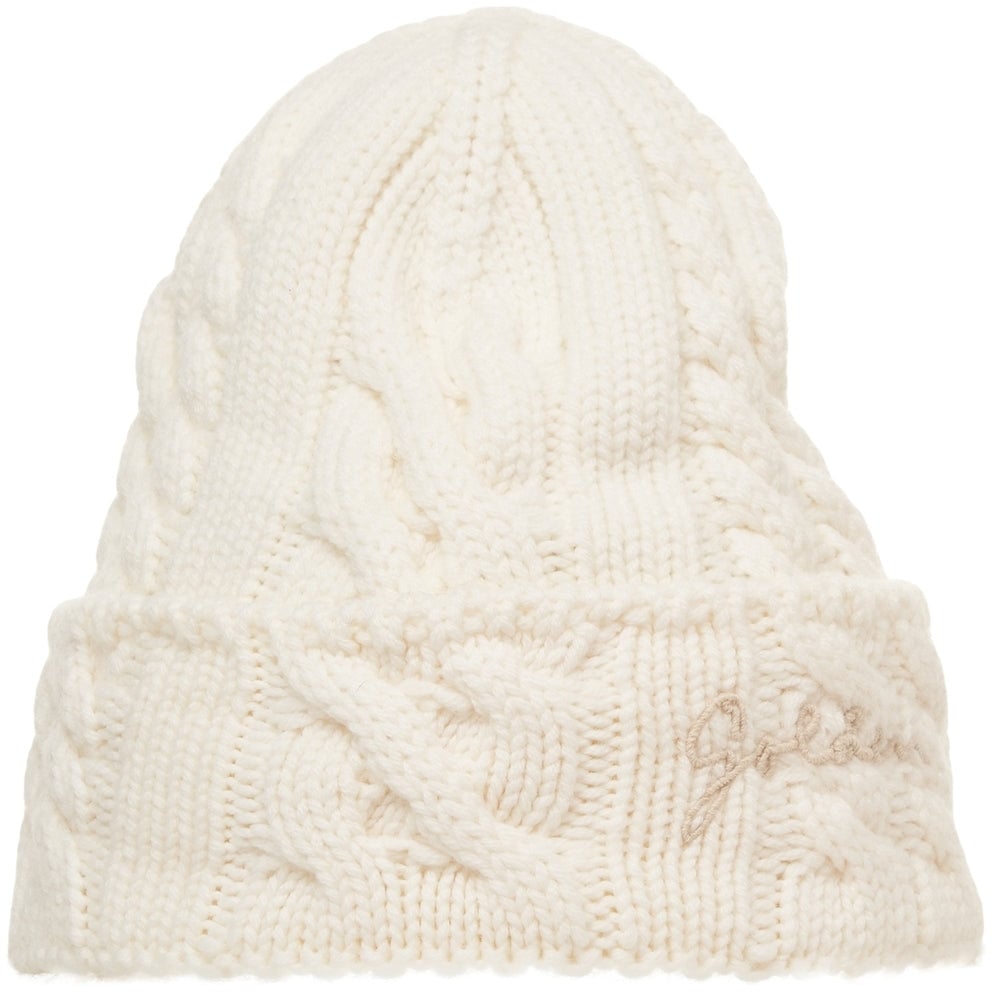 Golden Goose Virgin wool beanie Wit