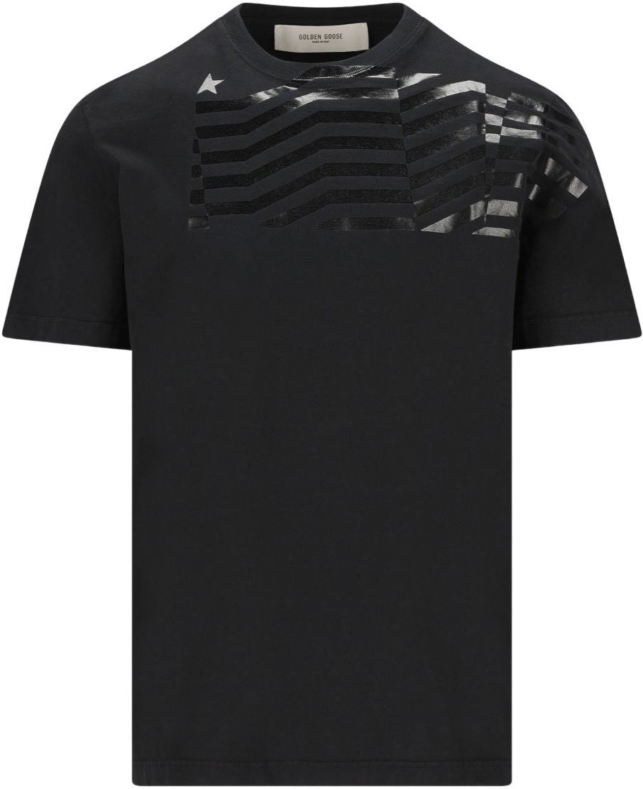 Golden Goose T-Shirts And Polos Black Zwart