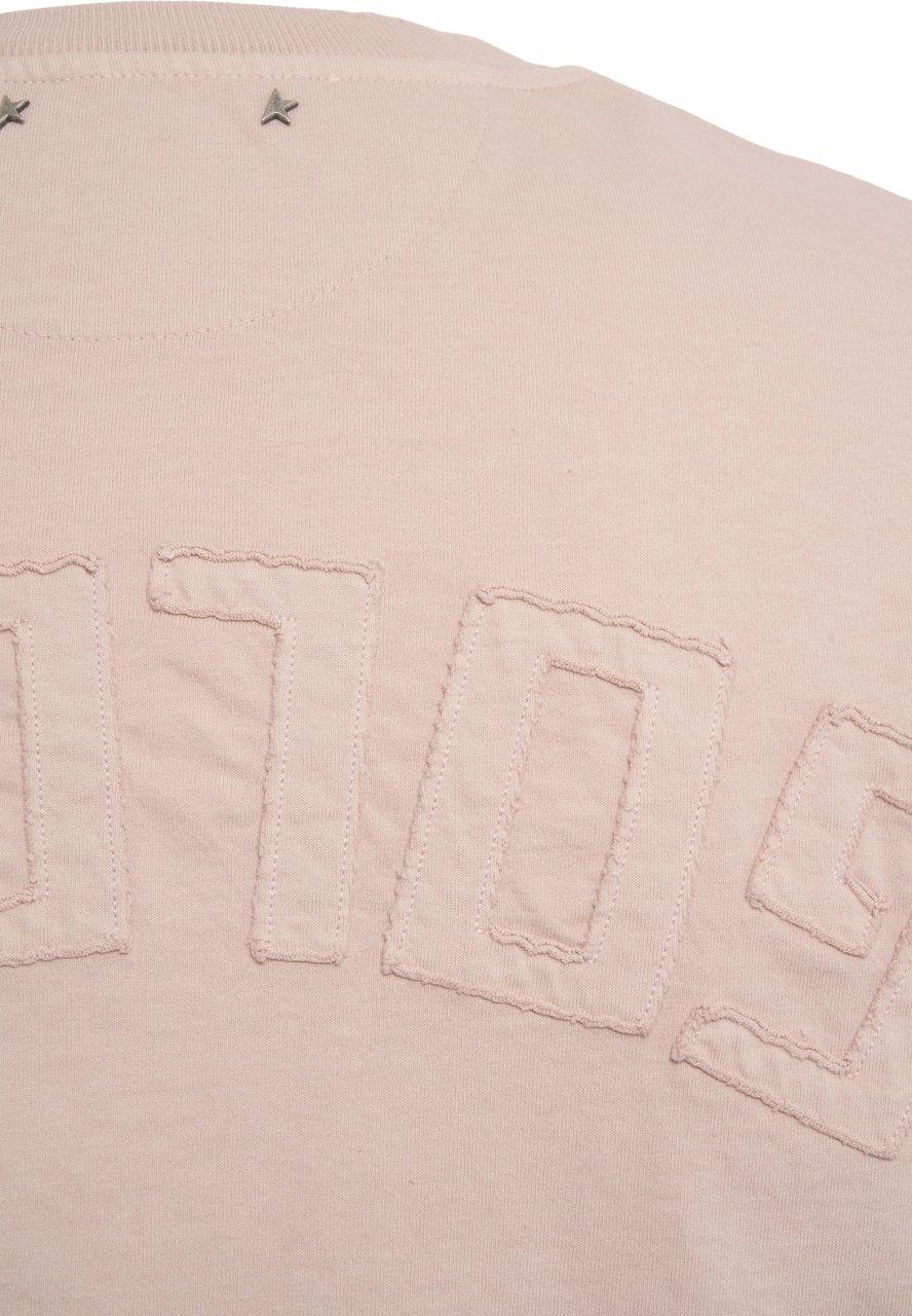 Golden Goose T-shirt 'Relaxed' Roze