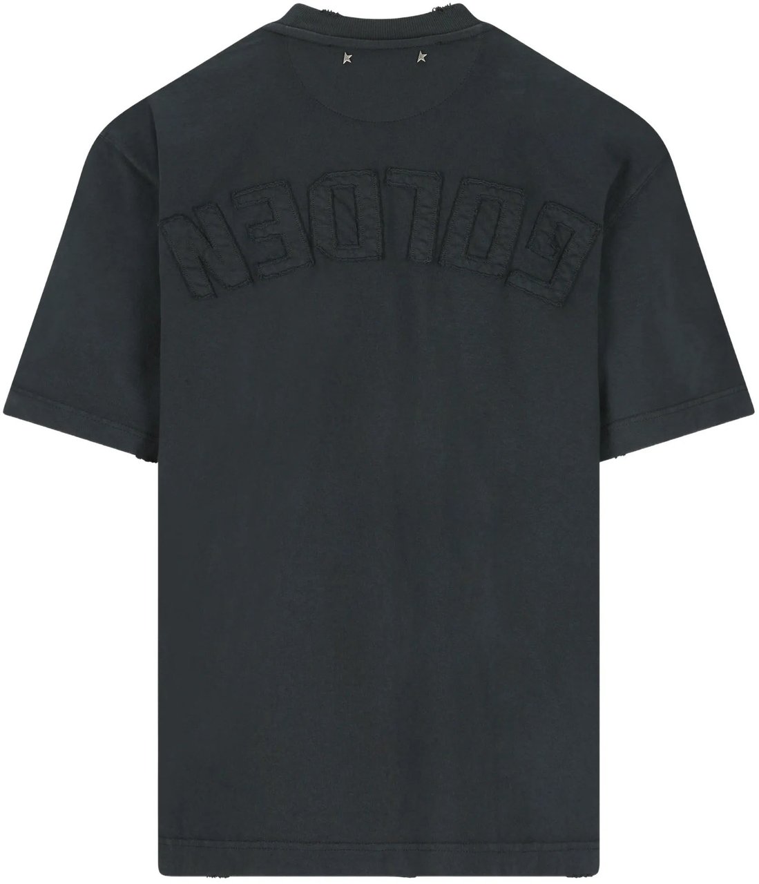 Golden Goose T-Shirts And Polos Washed Black Donkergrijs