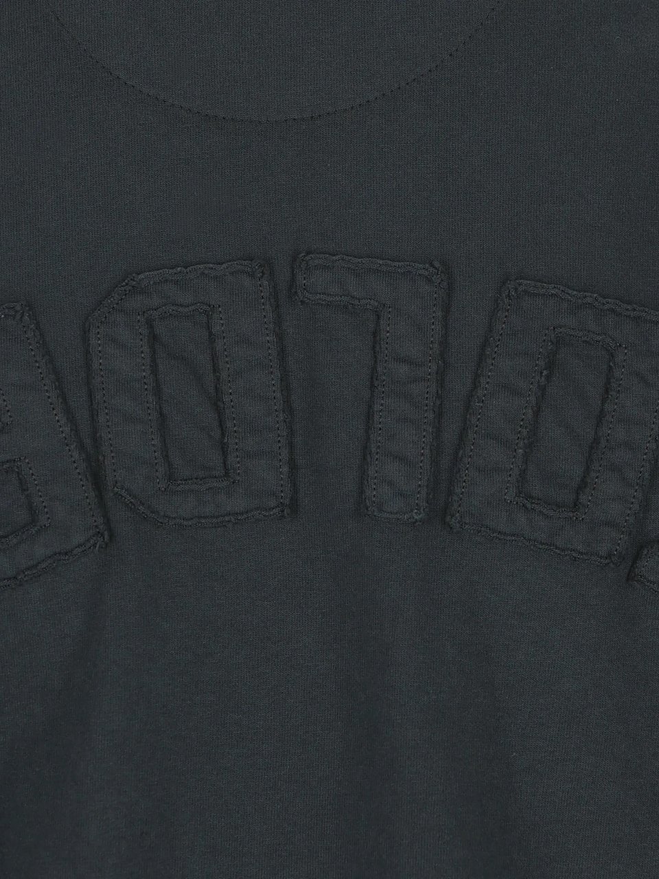 Golden Goose T-Shirts And Polos Washed Black Donkergrijs