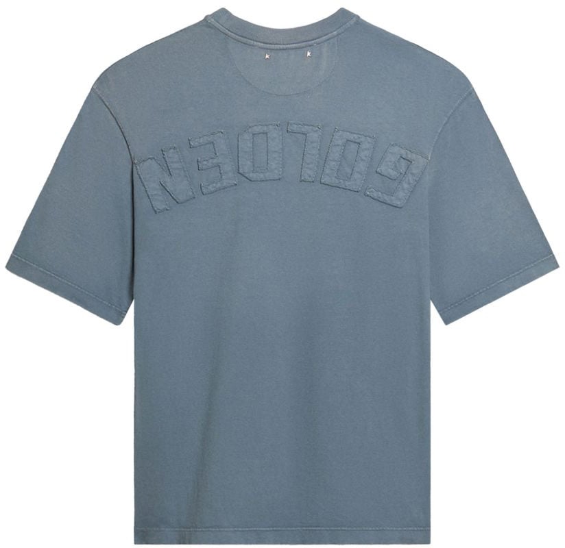 Golden Goose T-Shirts And Polos Clear Blue Blauw