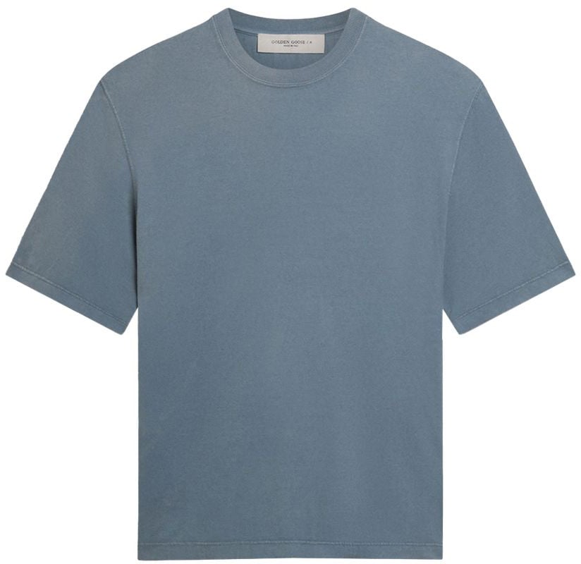 Golden Goose T-Shirts And Polos Clear Blue Blauw