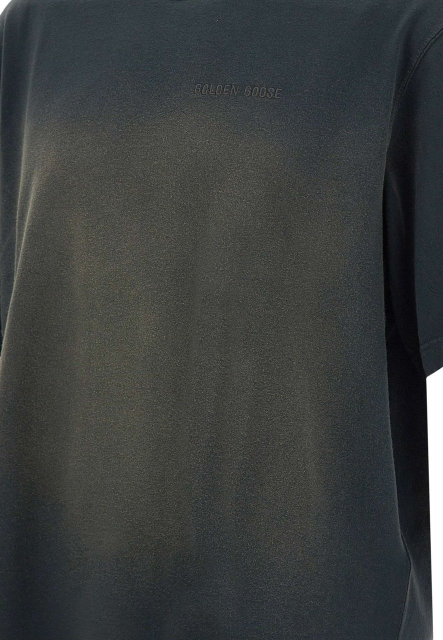 Golden Goose T-Shirts And Polos Black Donkergrijs