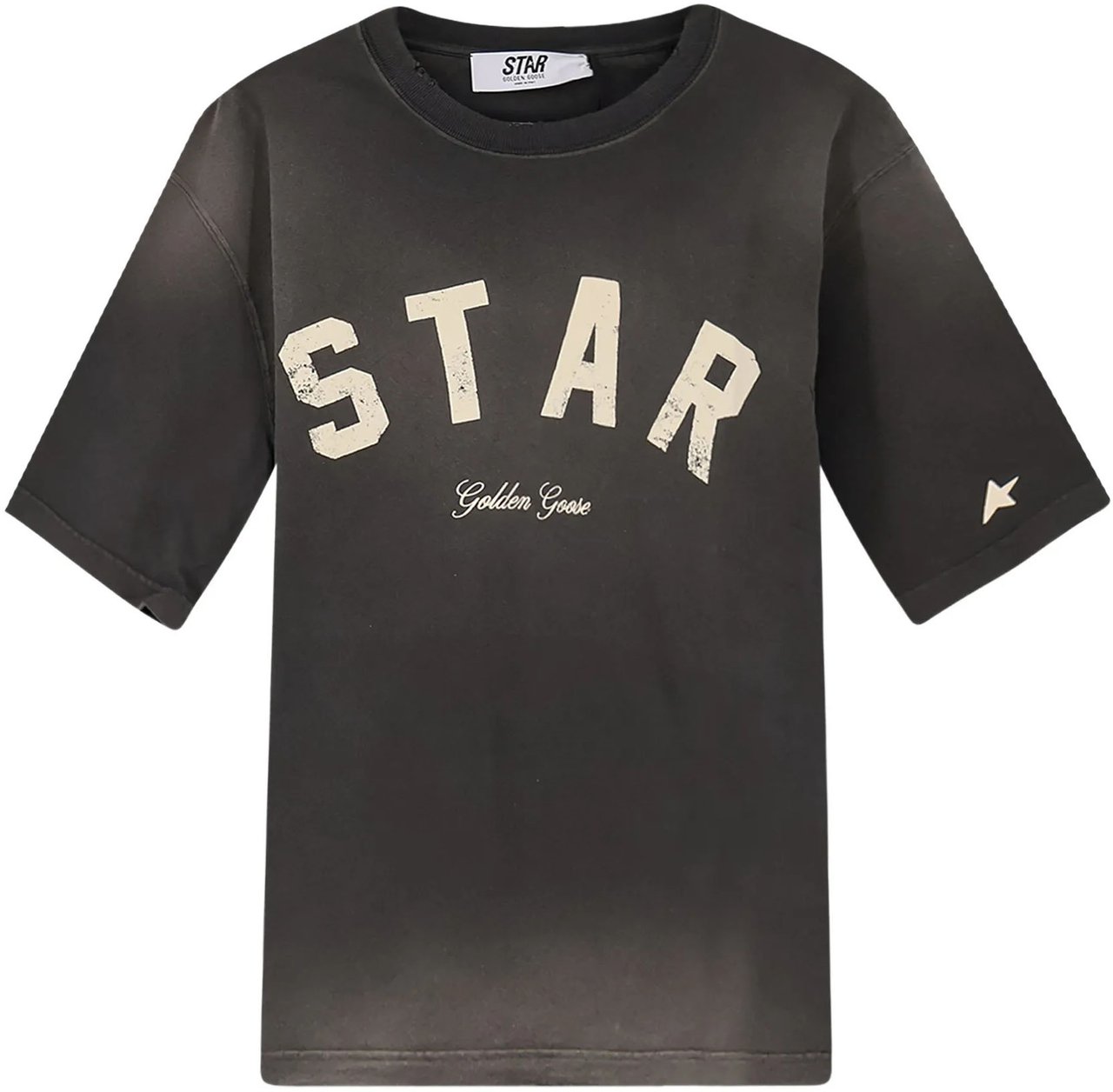 Golden Goose T-Shirts And Polos Charcoal Zwart
