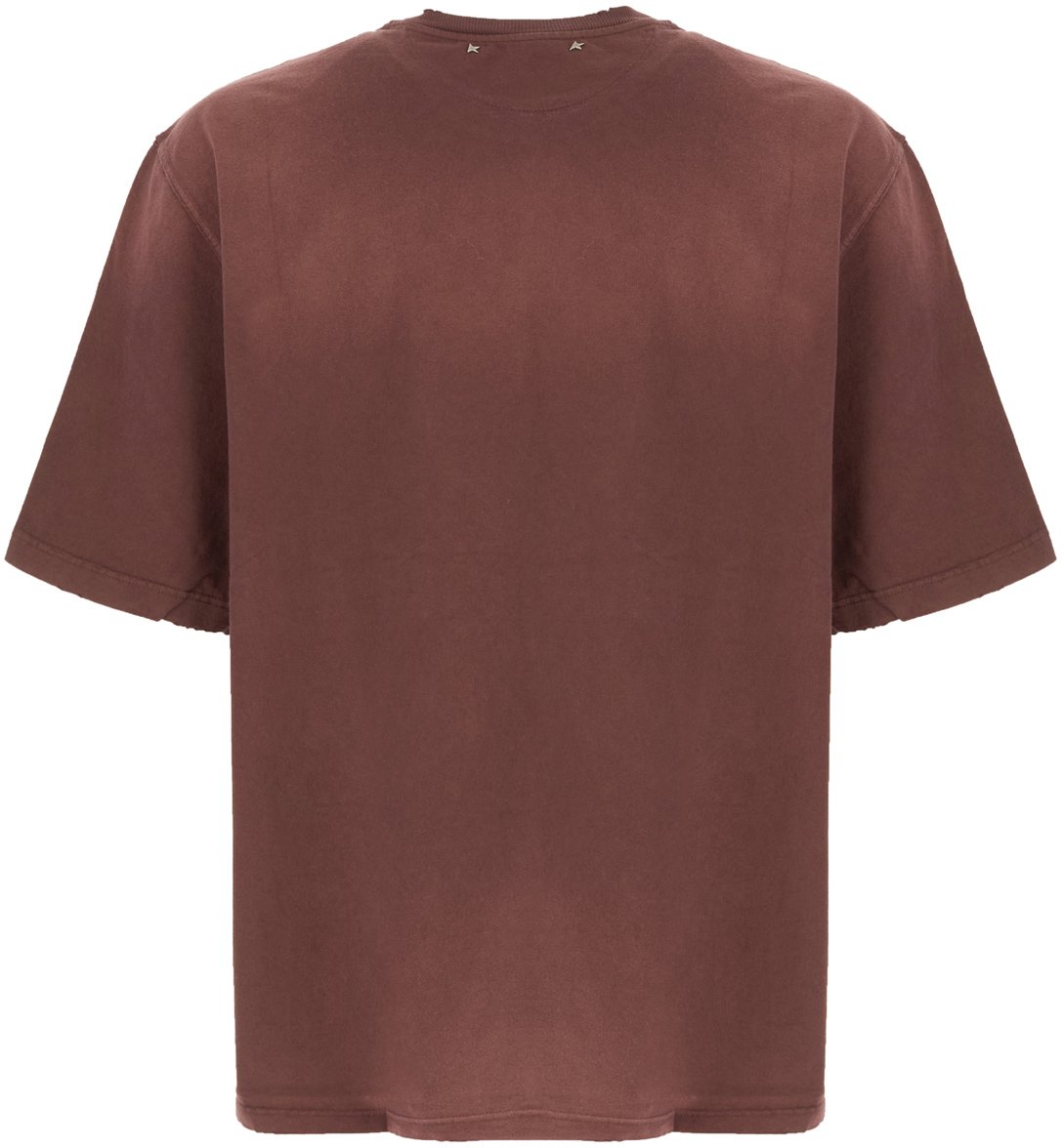 Golden Goose Wine-colored cotton T-shirt Rood