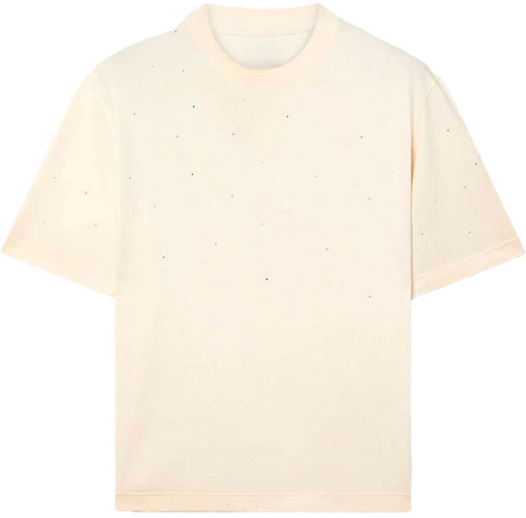 Golden Goose t shirt golden goose star coton blanc Beige